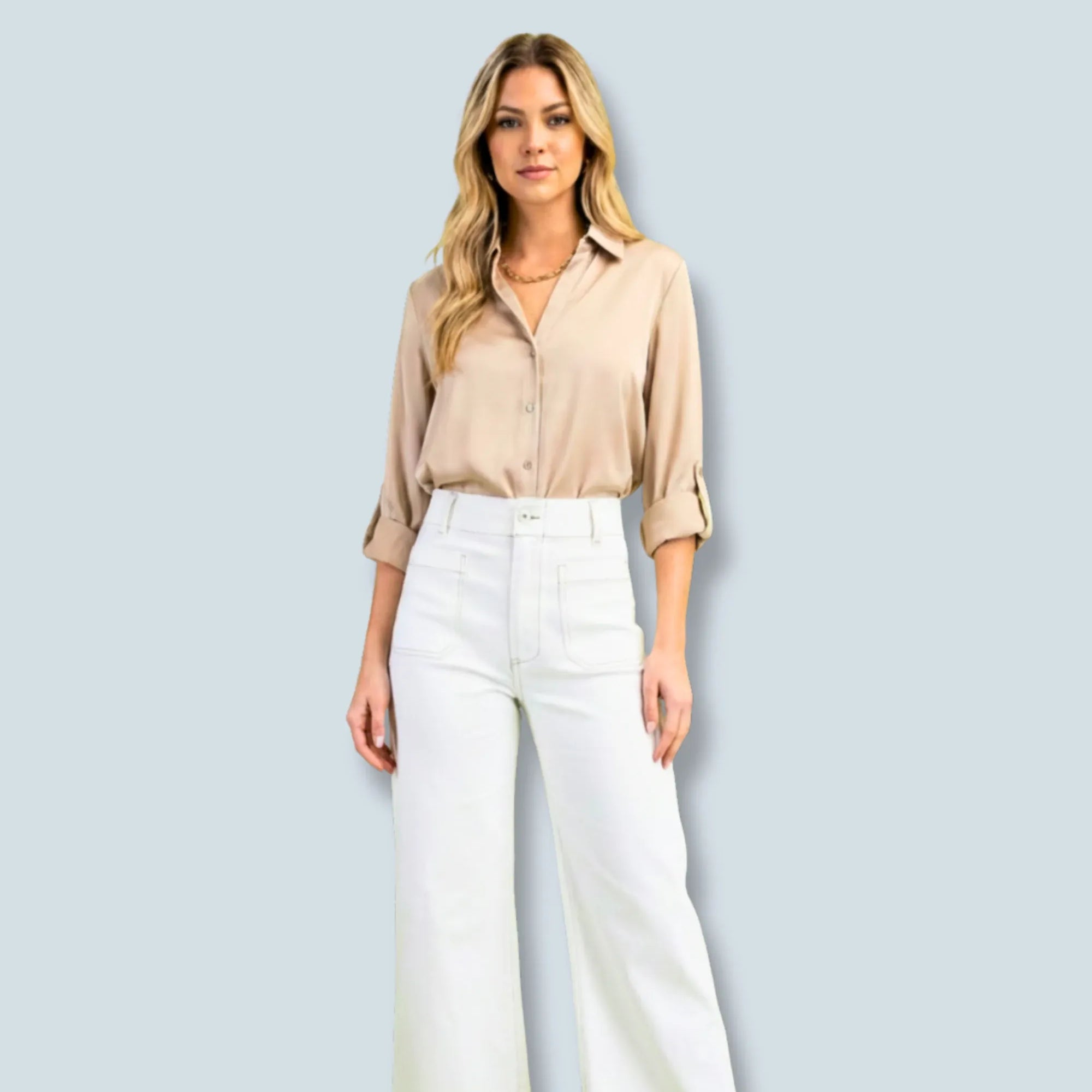 eBoutike Bottom Cropped Wide Leg Pants