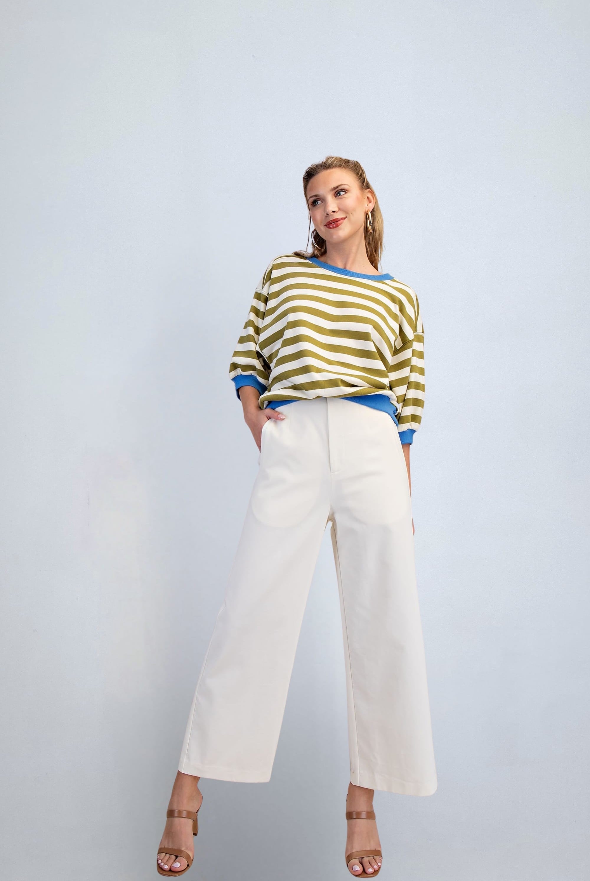 eBoutike Bottom High Waist Wide Pants