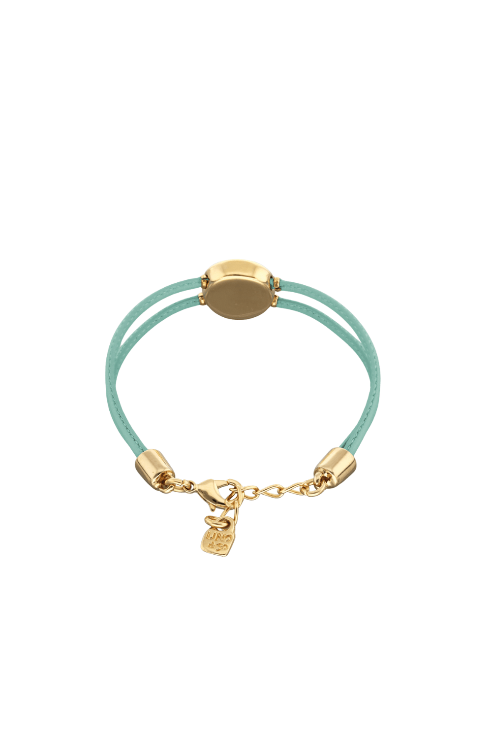 UNOde50 Bracelet Double leather birthstone bracelet with eye