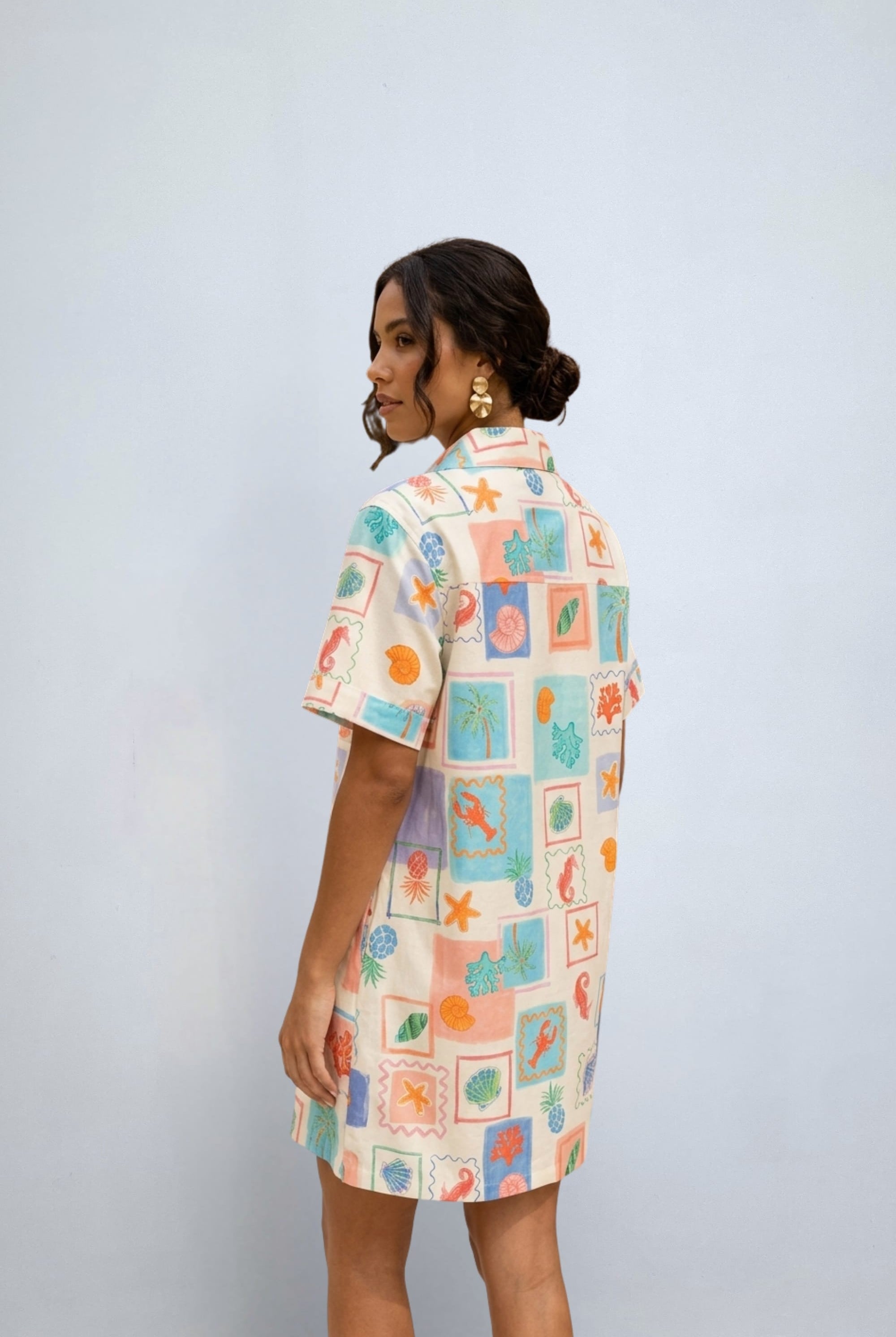 eBoutike Dress Seaside Shirt Dress