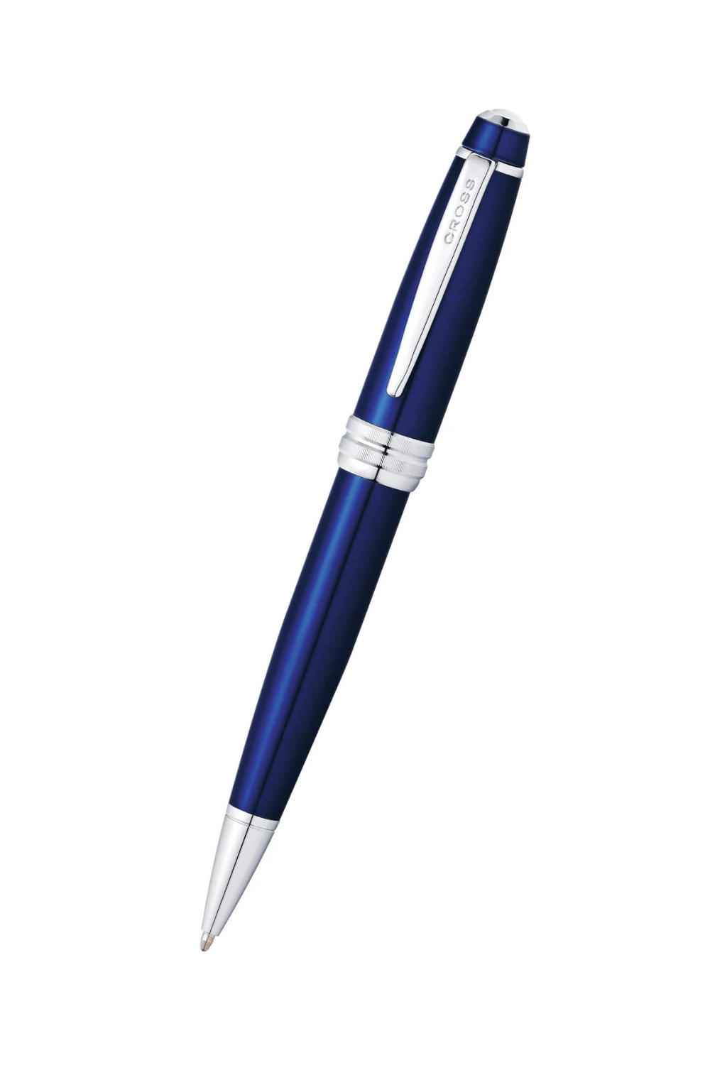 Cross Pen Bailey Ballpoint Pen - Blue Lacquer Chrome Trim