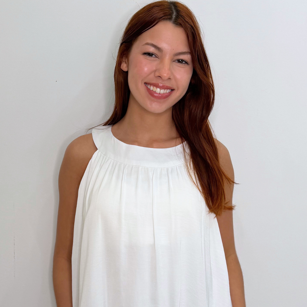 Wide Round Neck Billowy Sleeveless Top