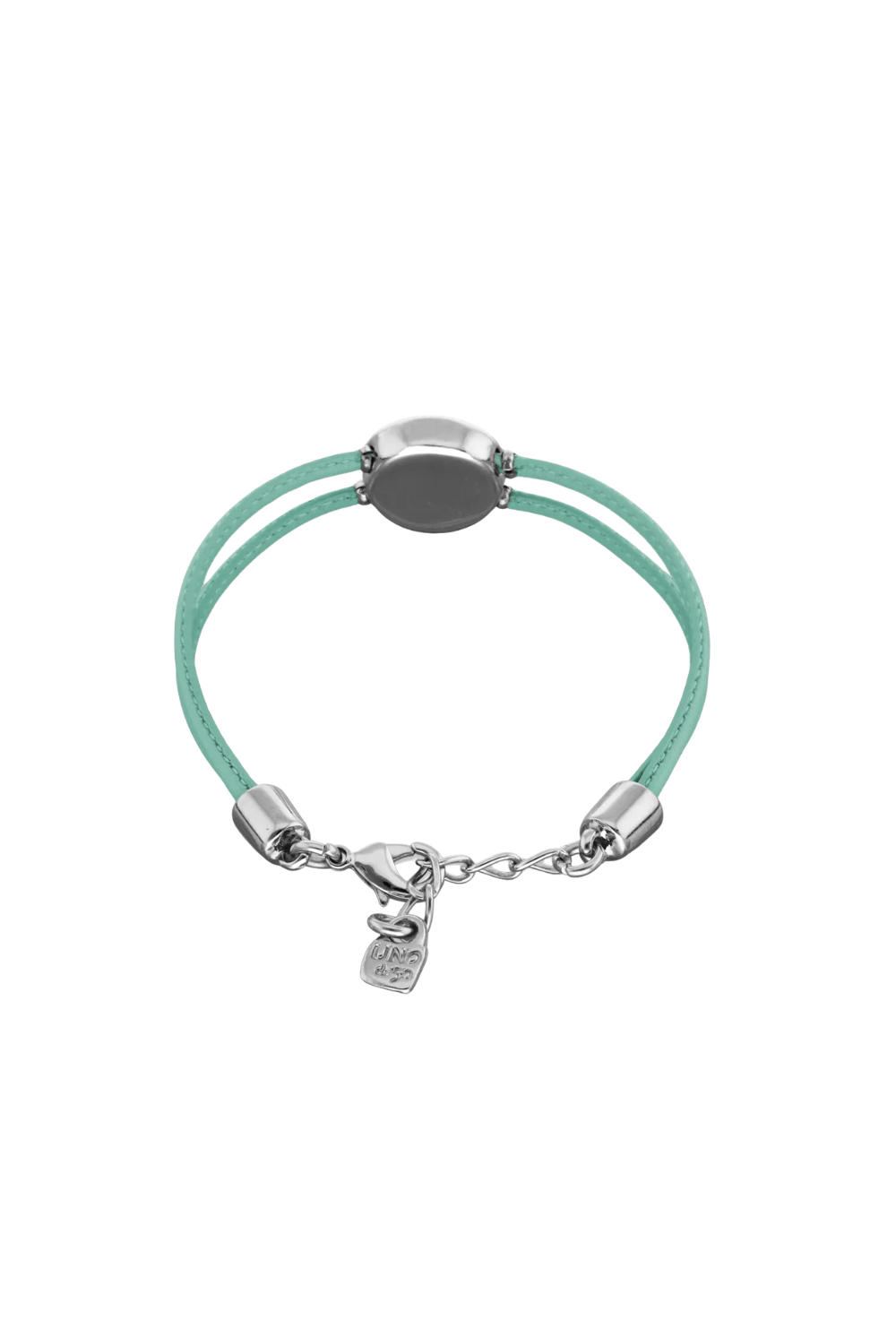 UNOde50 Bracelet Double leather birthstone bracelet with eye