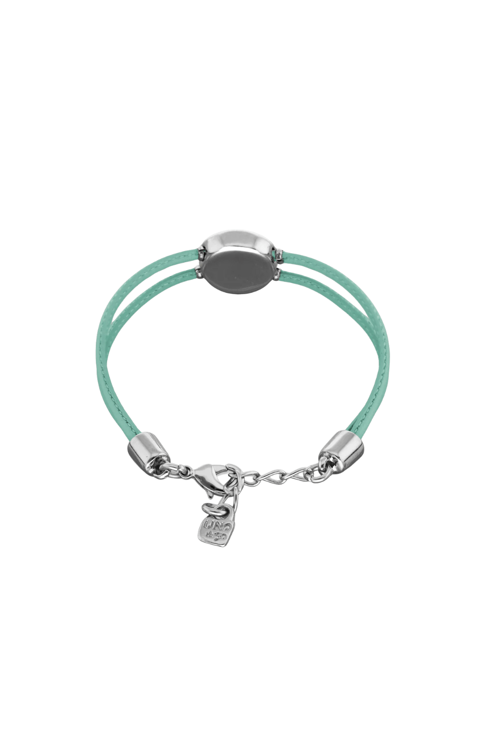 UNOde50 Bracelet Double leather birthstone bracelet with eye