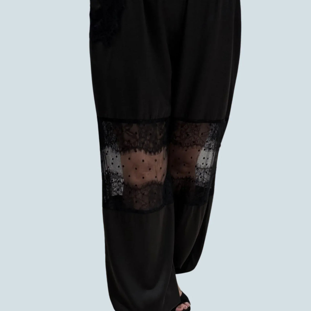 eBoutike Bottom Satin Balloon Pants Black / S