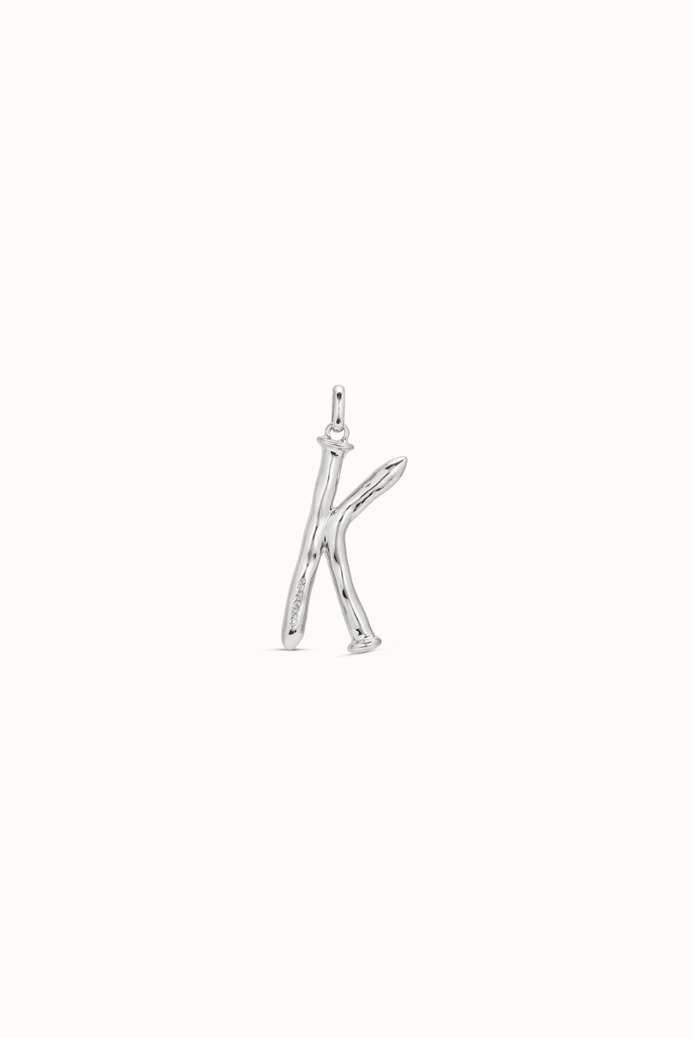 UNOde50 Charms & Pendants Sterling silver-plated letter K pendant