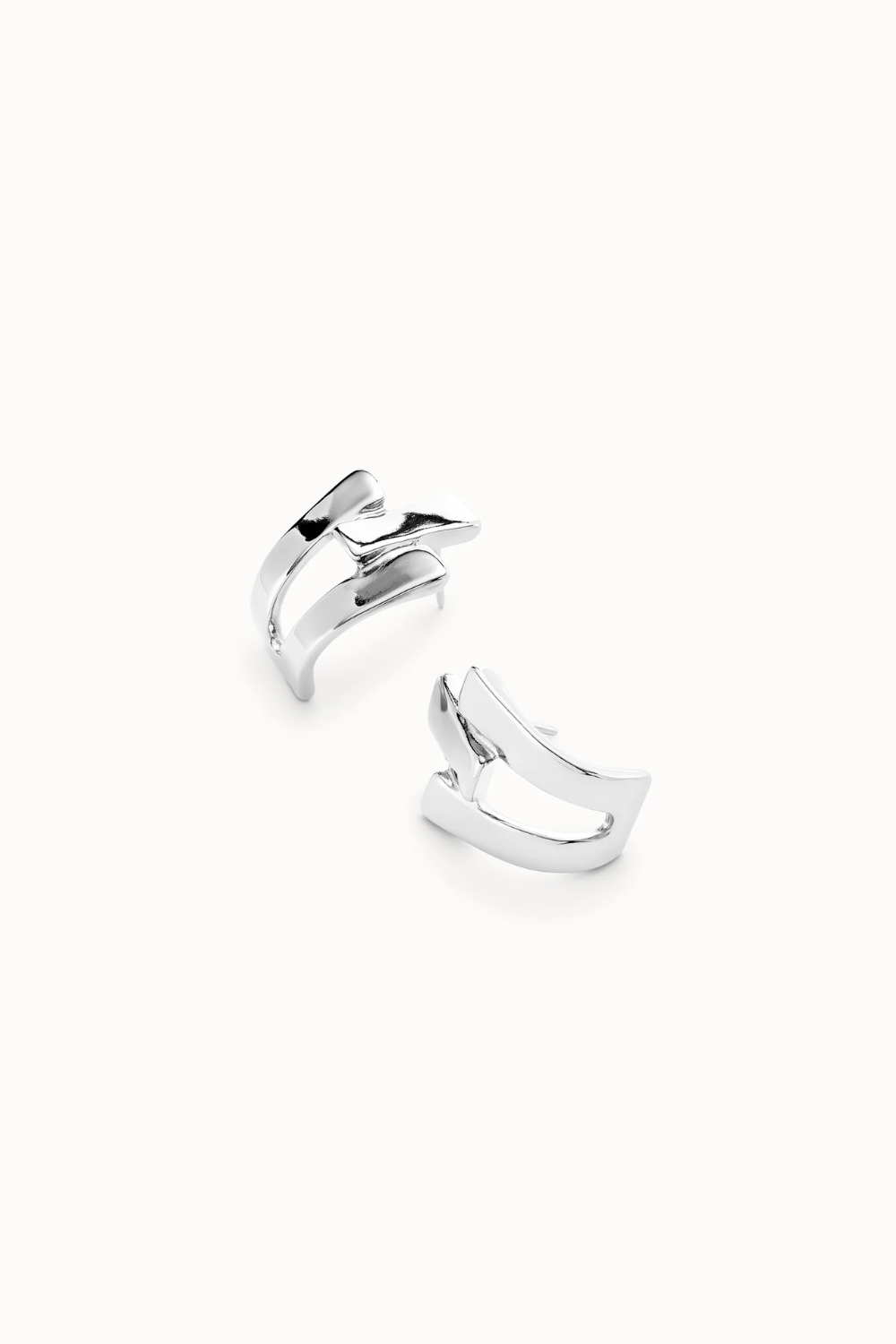 UNOde50 Earring Triple-Curve Stud Earrings