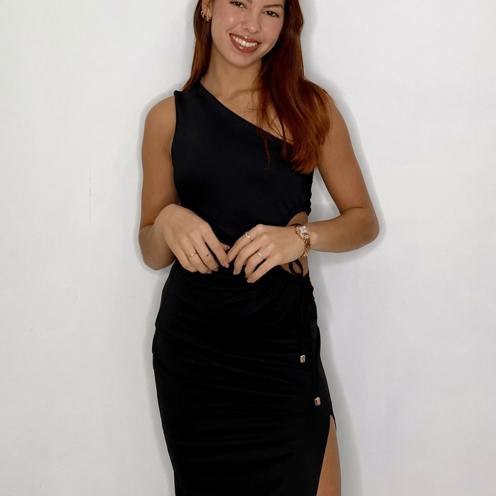 eBoutike Dress One Shoulder Maxi Dres