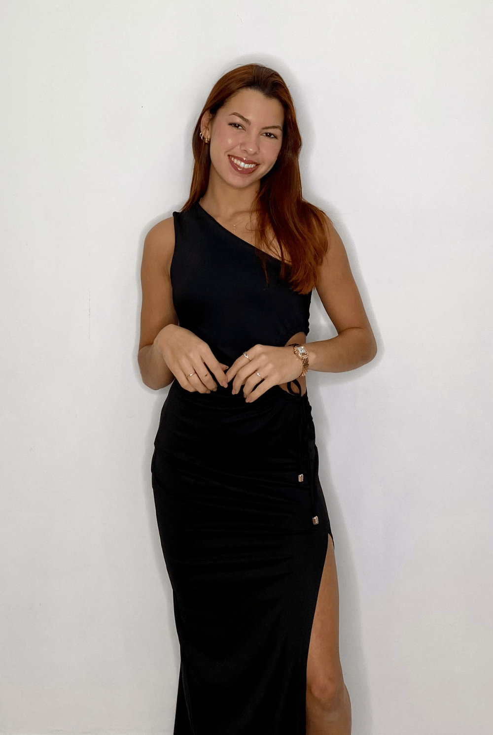 eBoutike Dress One Shoulder Maxi Dres