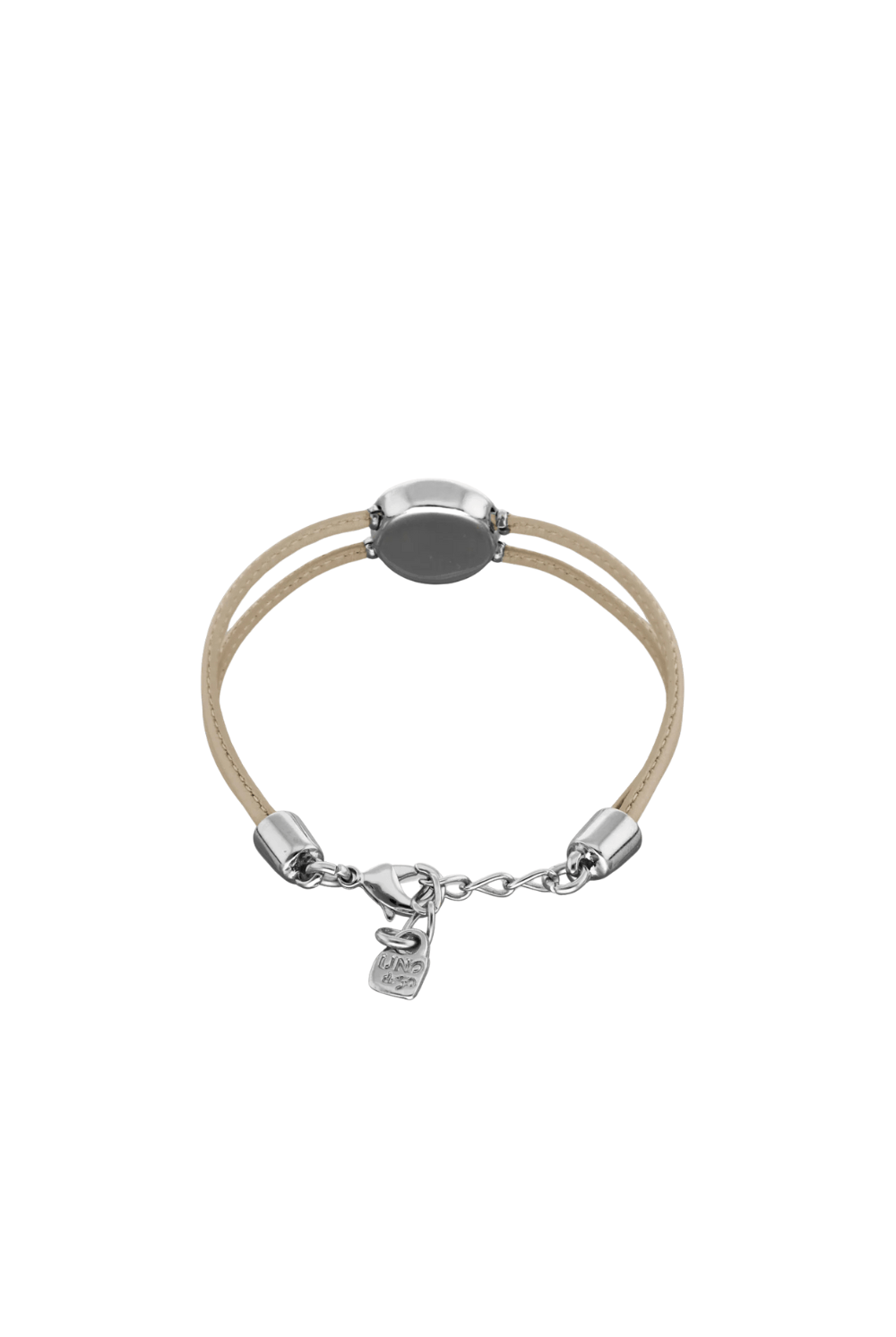UNOde50 Bracelet Double leather birthstone bracelet with eye