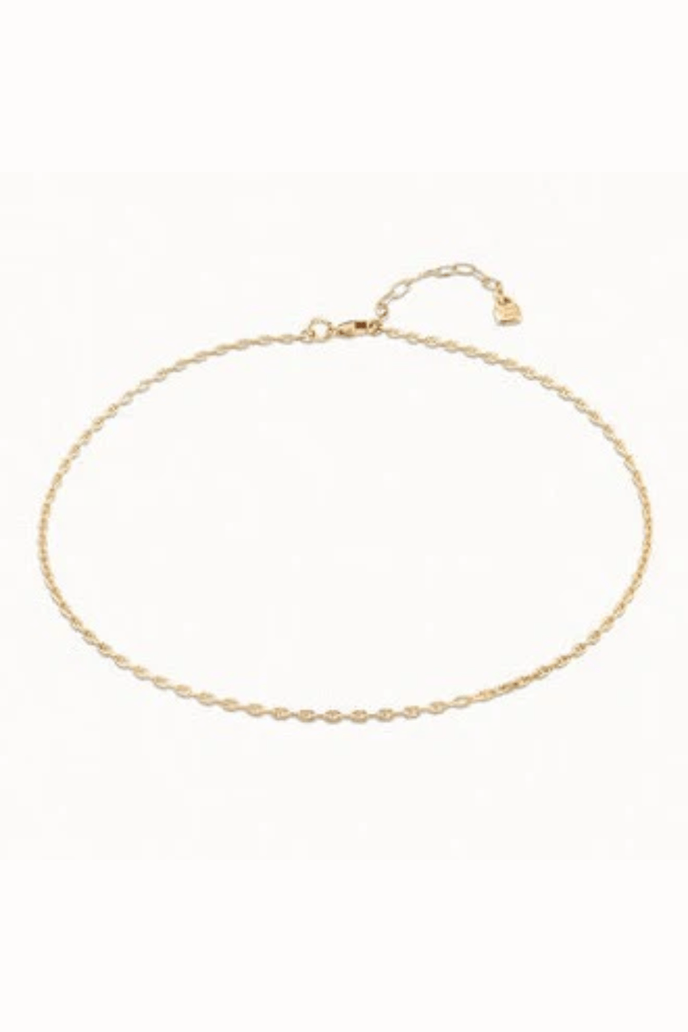 UNOde50 Necklace 18K gold-plated short link chain 5