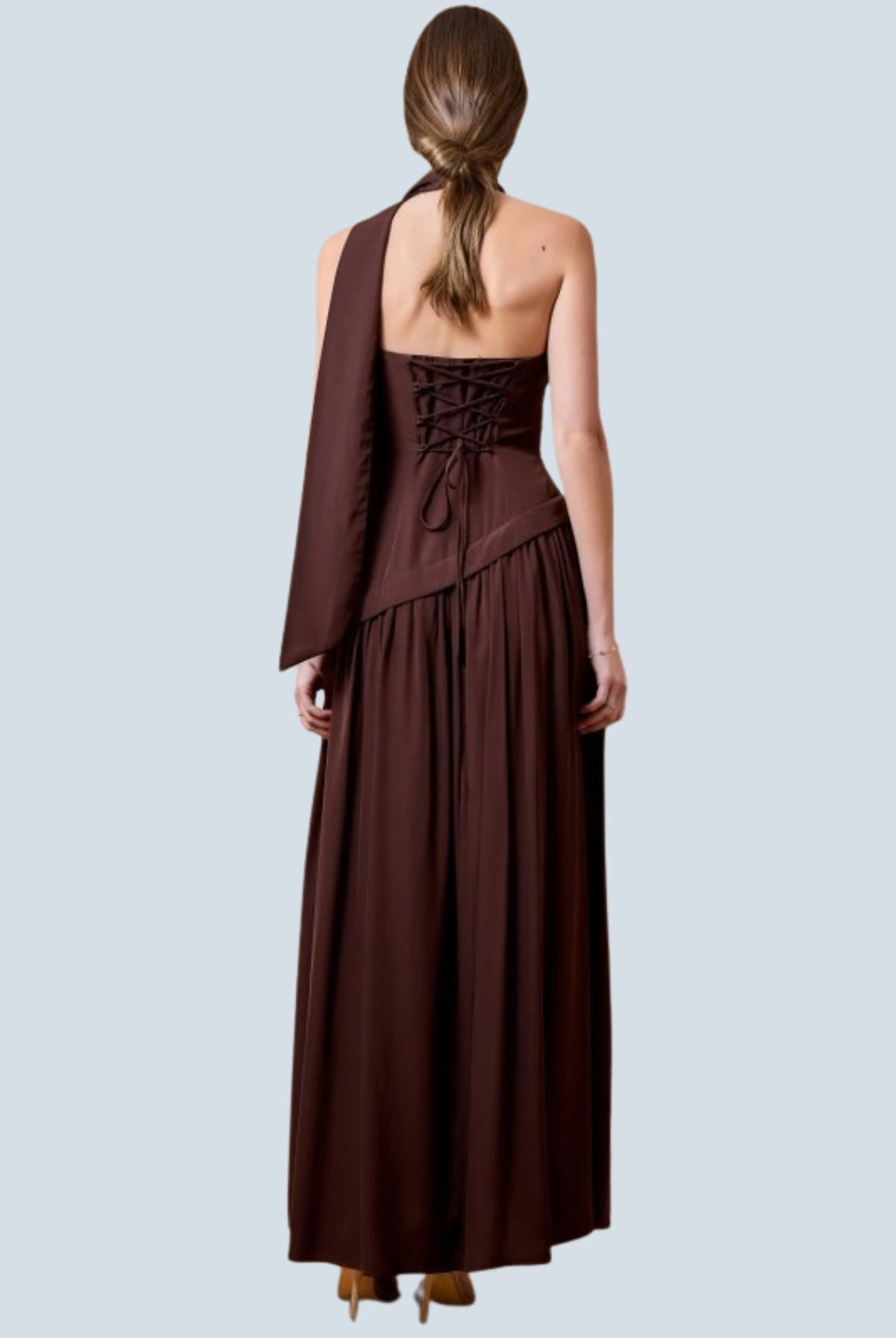 eBoutike Dress Asymmetrical Drop Waist Midi Maxi Dress
