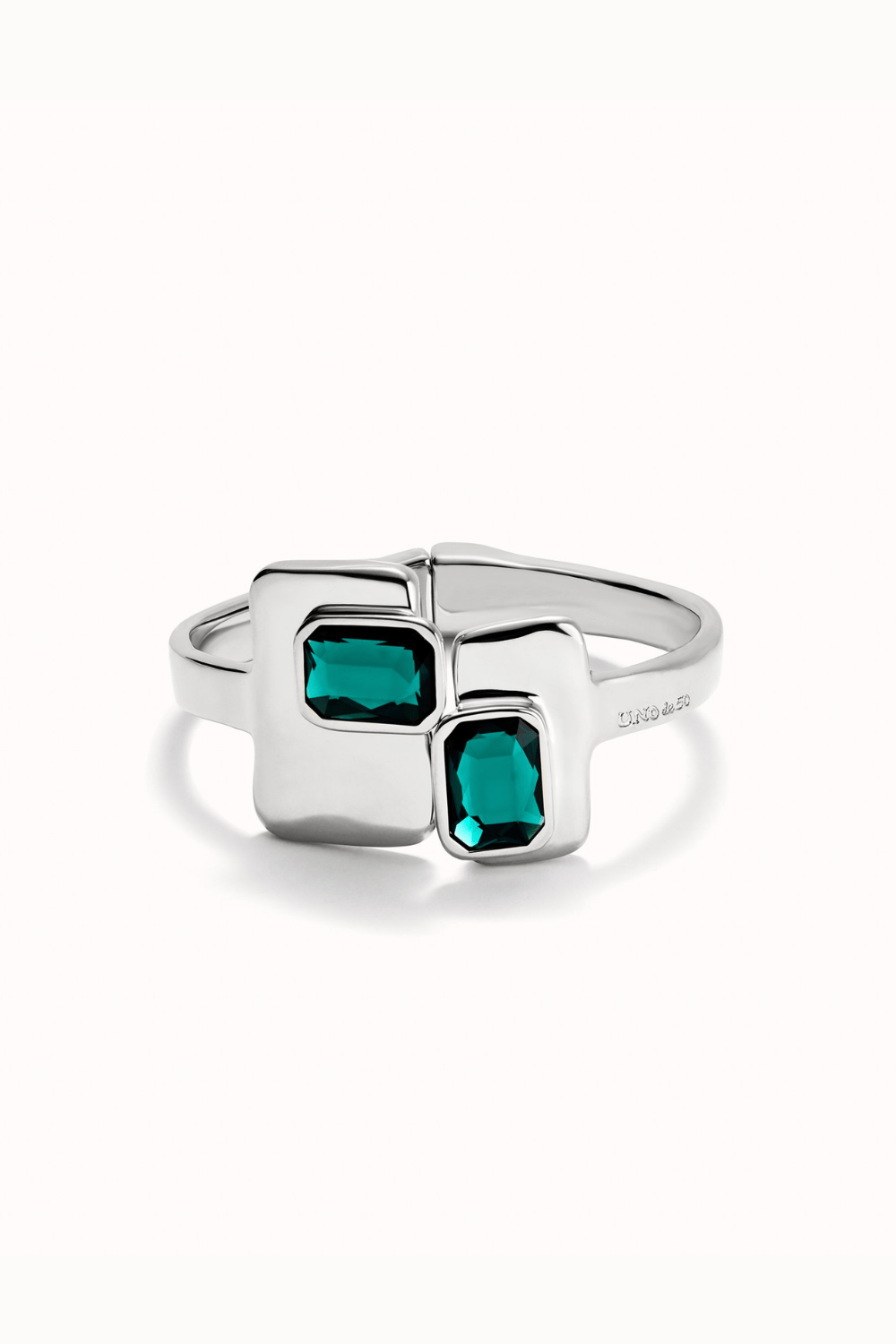 UNOde50 Bracelets Bangle bracelet with green crystals