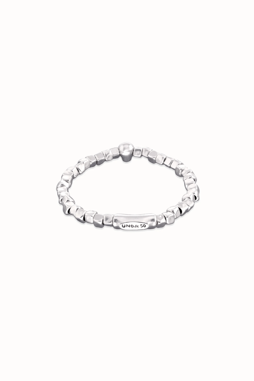 UNOde50 Bracelet Beaded stretch bracelet with a skull