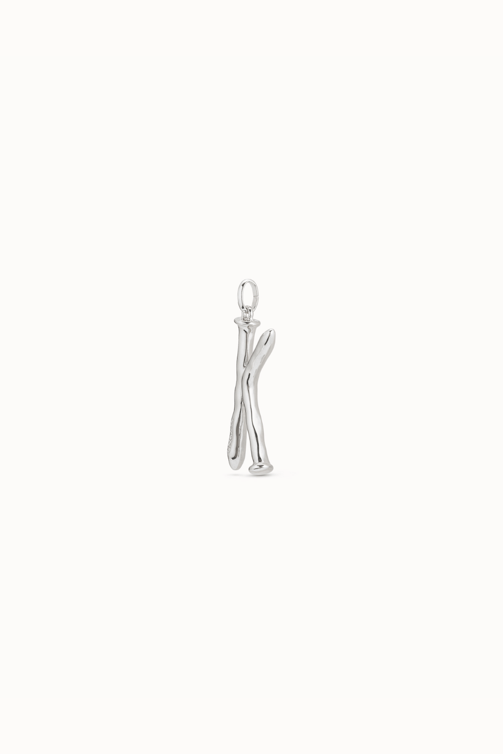 UNOde50 Charms & Pendants Sterling silver-plated letter K pendant