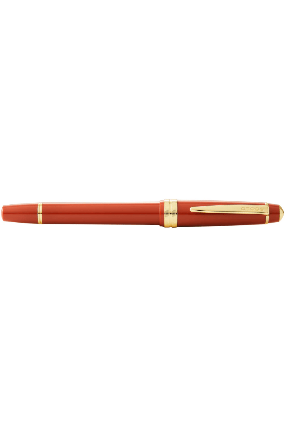 Cross Pen Bailey Light Ballpoint Pen - Amber Resin with Gold Plated Trim