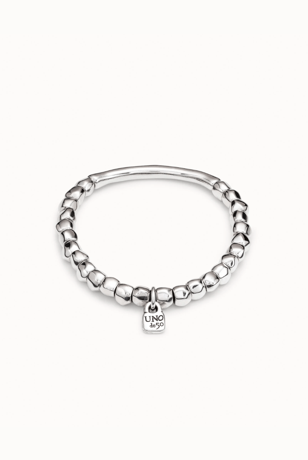 UNOde50 Bracelet Sterling silver-plated bracelet with tubular piece
