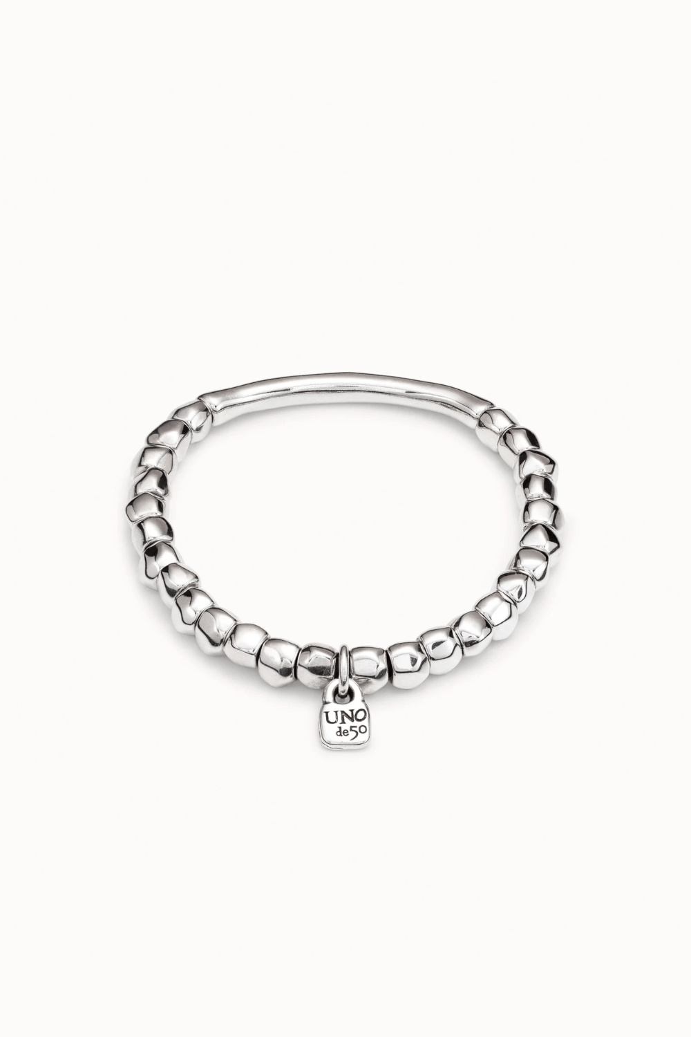 UNOde50 Bracelet Sterling silver-plated bracelet with tubular piece