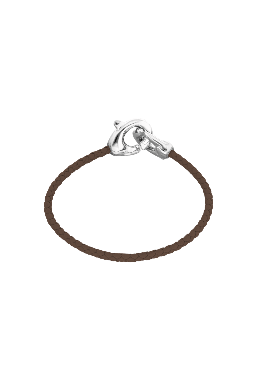 UNOde50 Bracelet Leather bracelet with interlocking carabiner