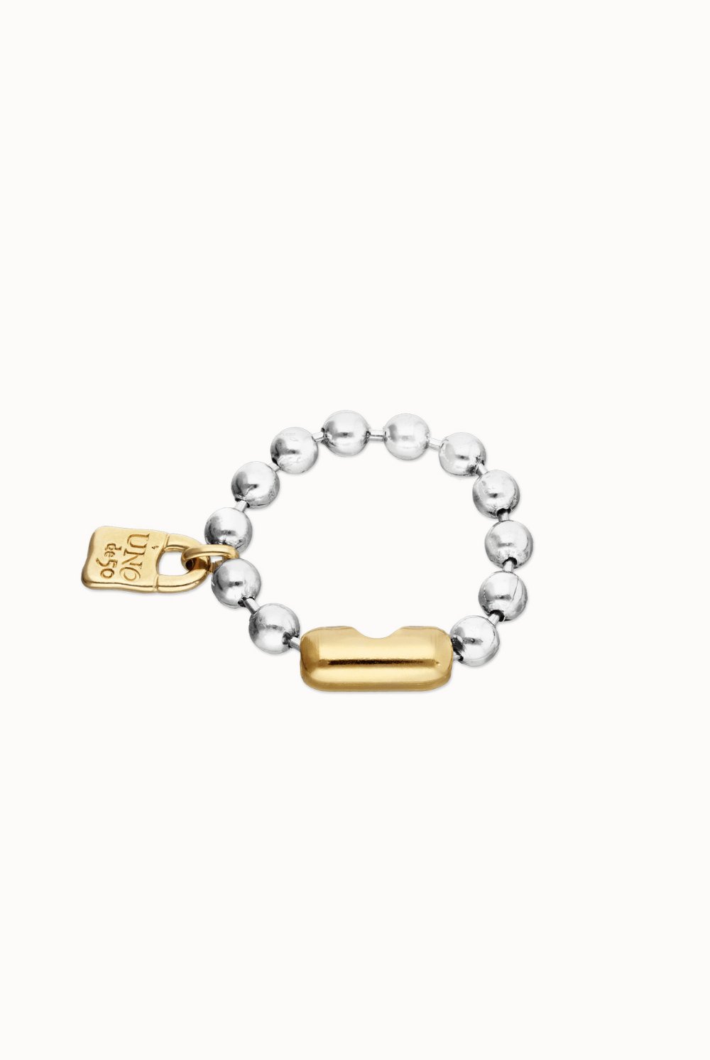 UNOde50 Bracelet Bead bracelet with padlock and clasp