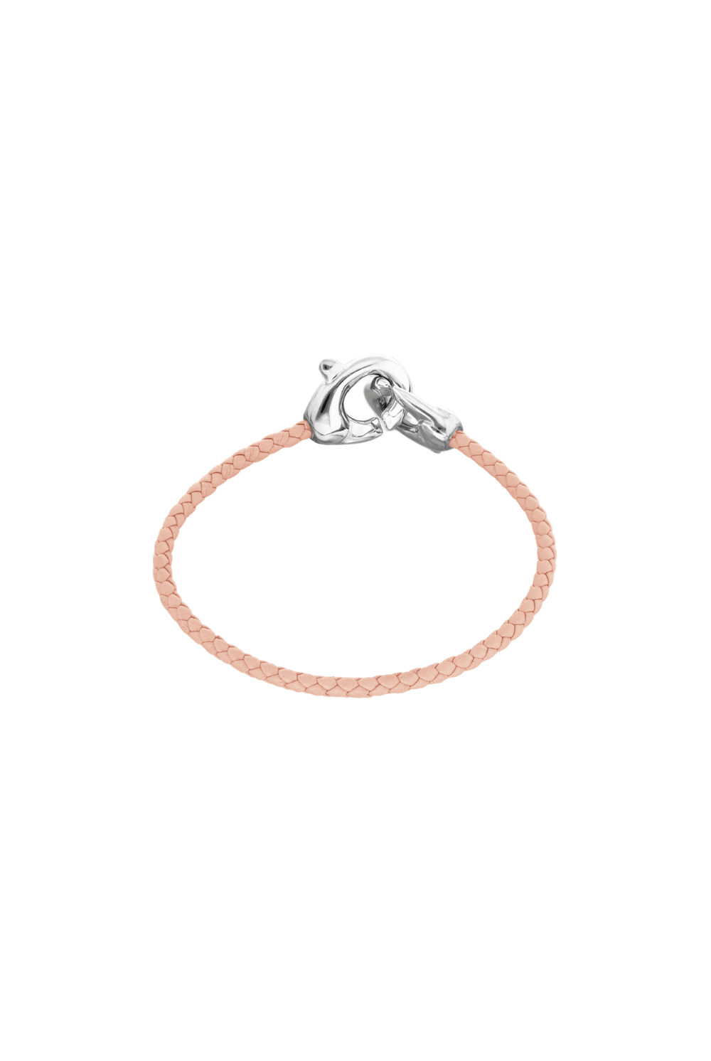 UNOde50 Bracelet Leather bracelet with interlocking carabiner