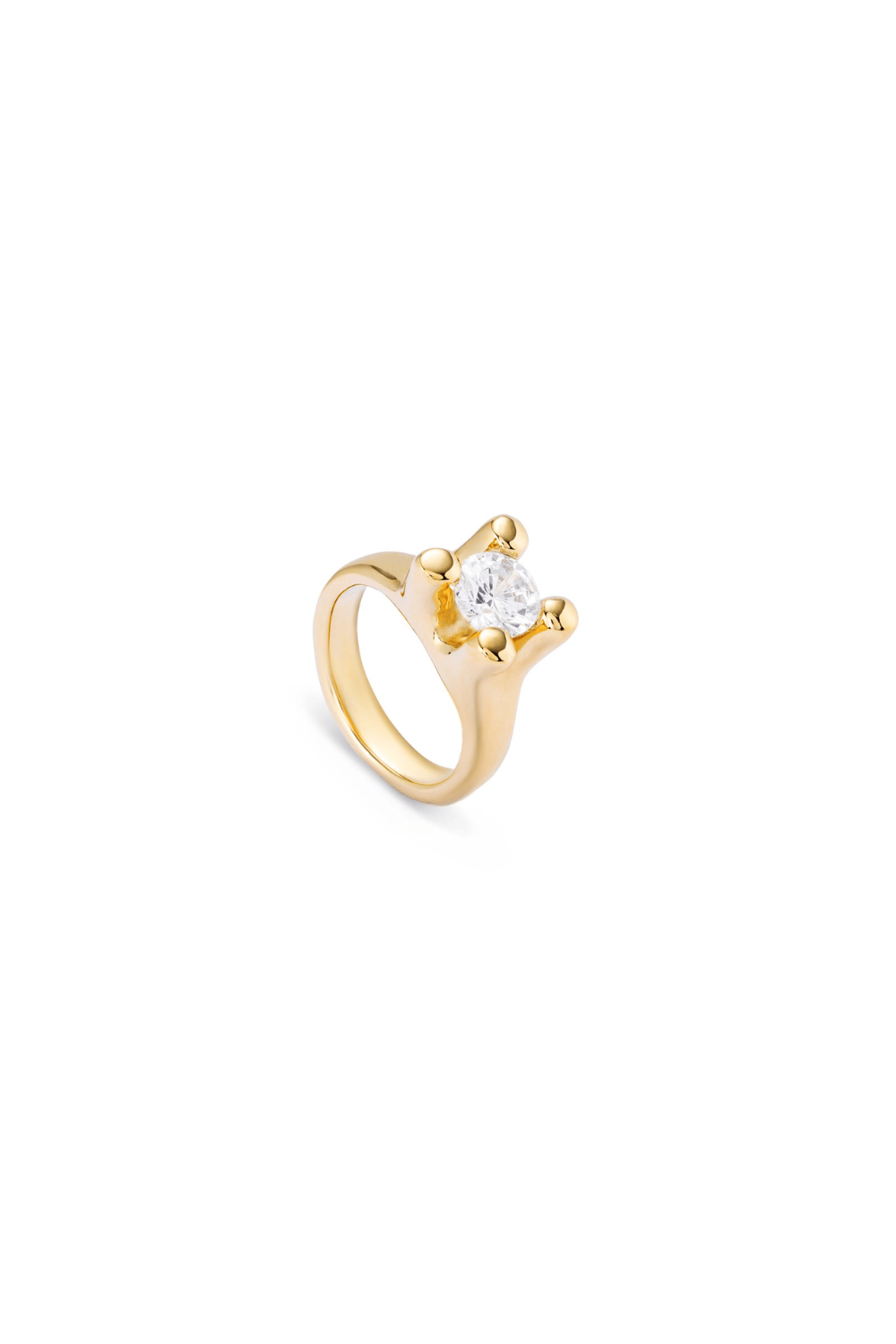 UNOde50 Ring Ring with white cubic zirconia