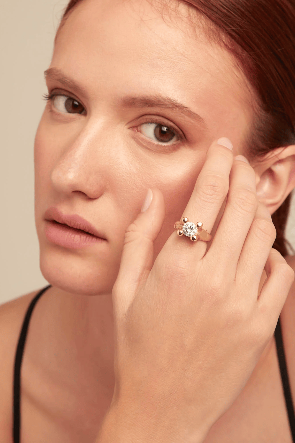 UNOde50 Ring Ring with white cubic zirconia