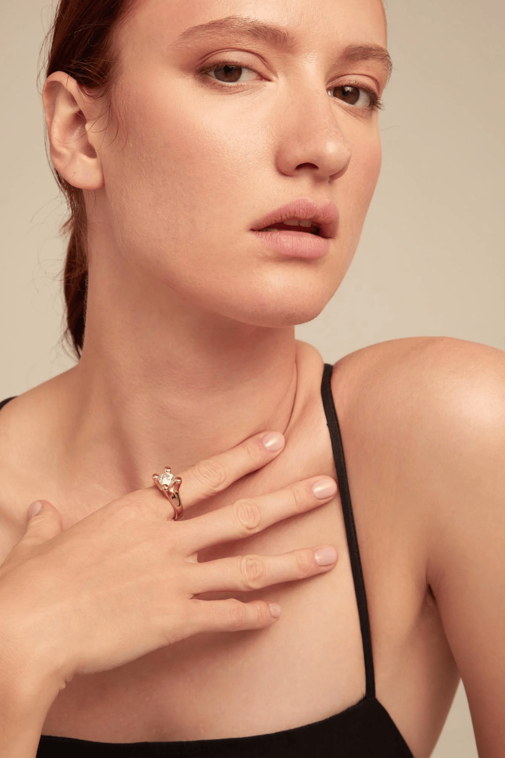 UNOde50 Ring Ring with white cubic zirconia