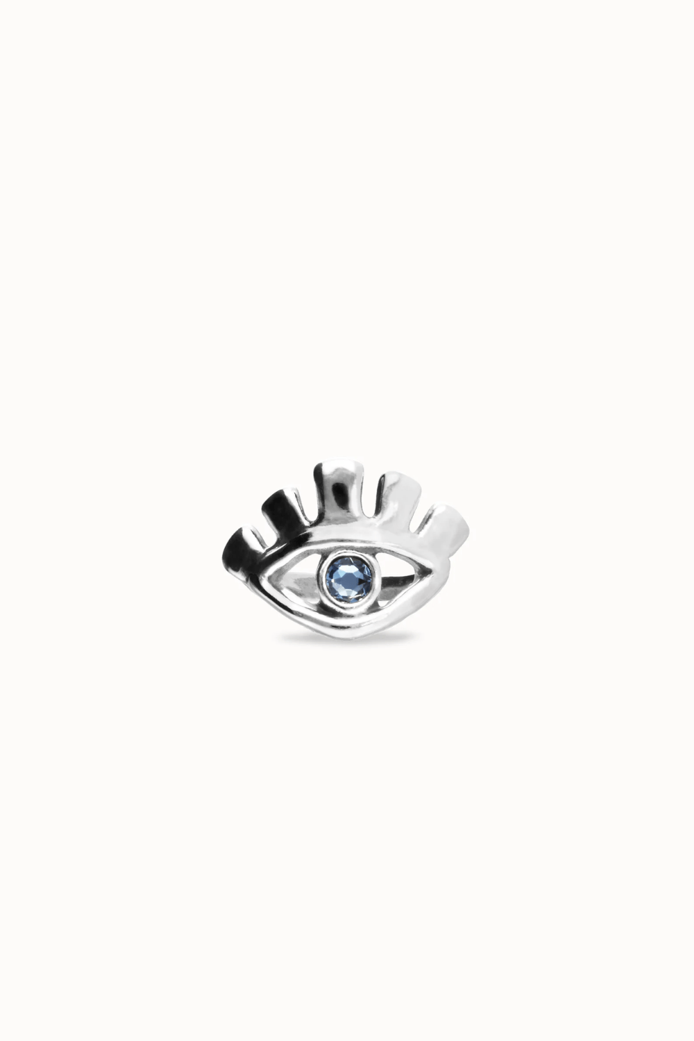 UNOde50 Ring Eye-shaped ring with faceted crystal