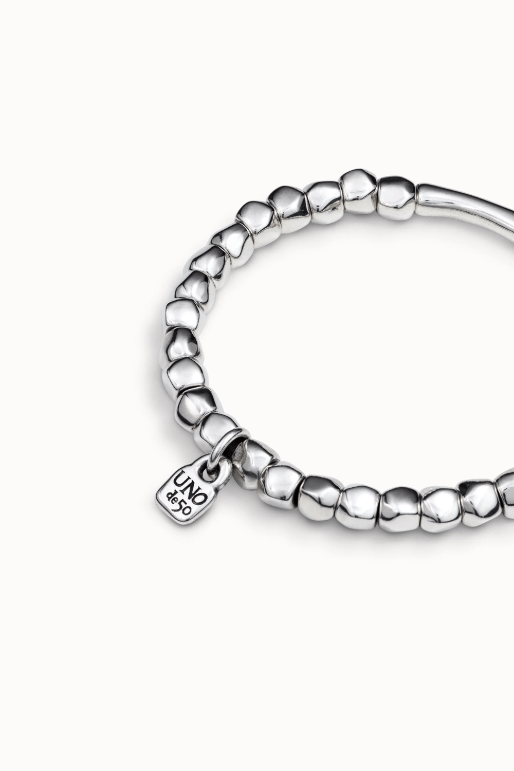 UNOde50 Bracelet Sterling silver-plated bracelet with tubular piece
