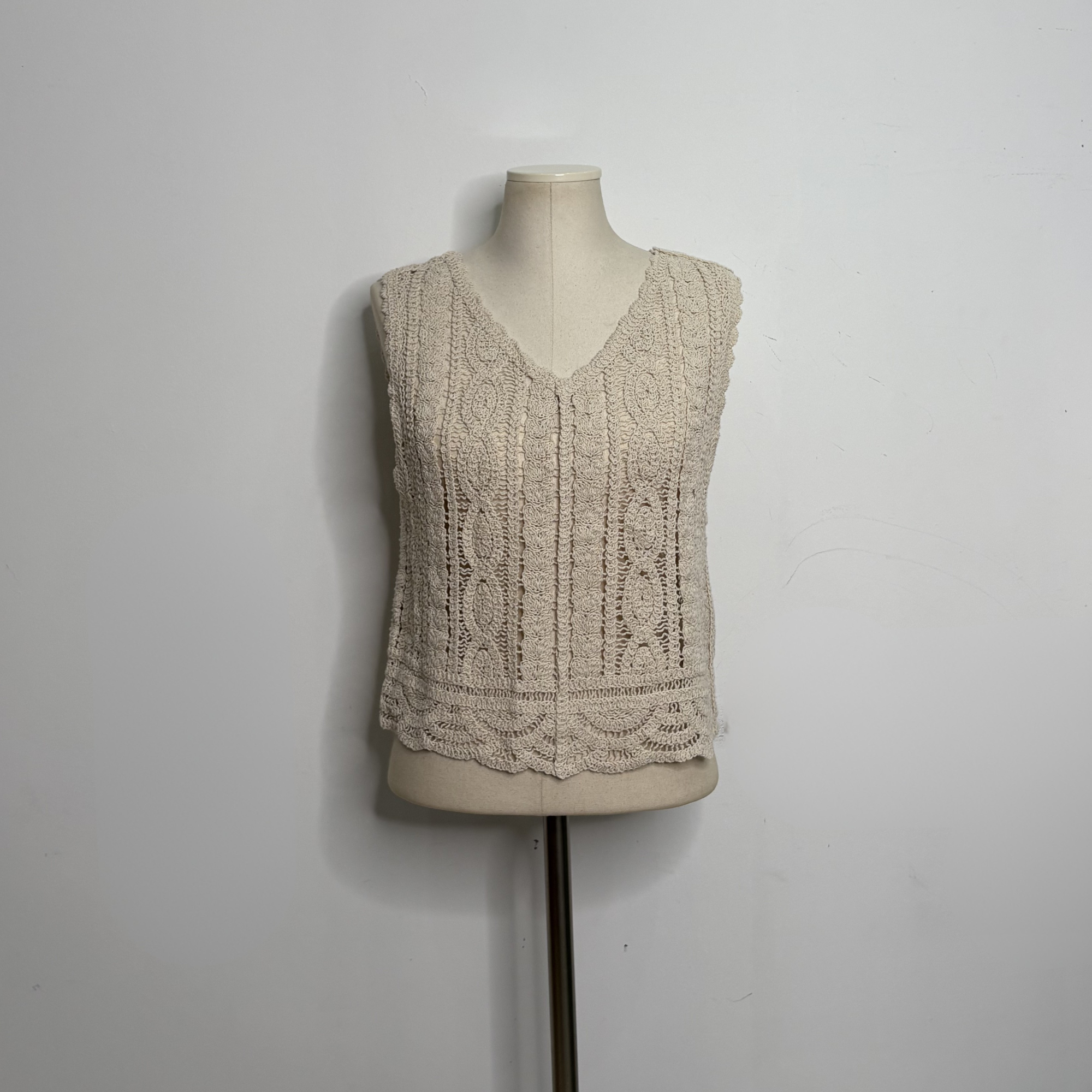 V-Neck Crochet Top