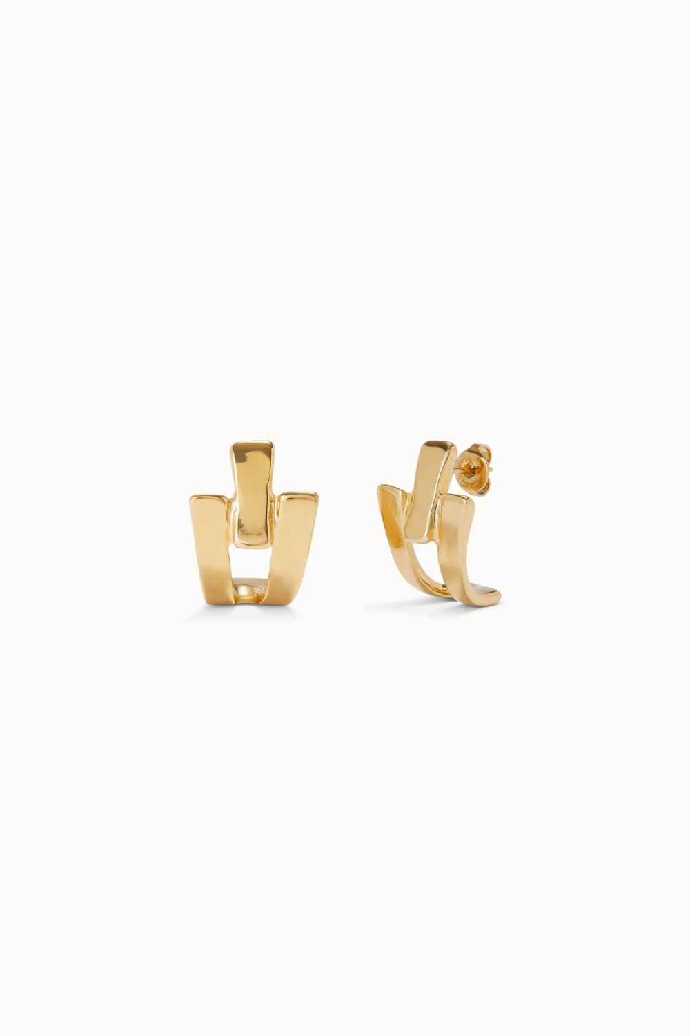 UNOde50 Earring Triple-Curve Stud Earrings