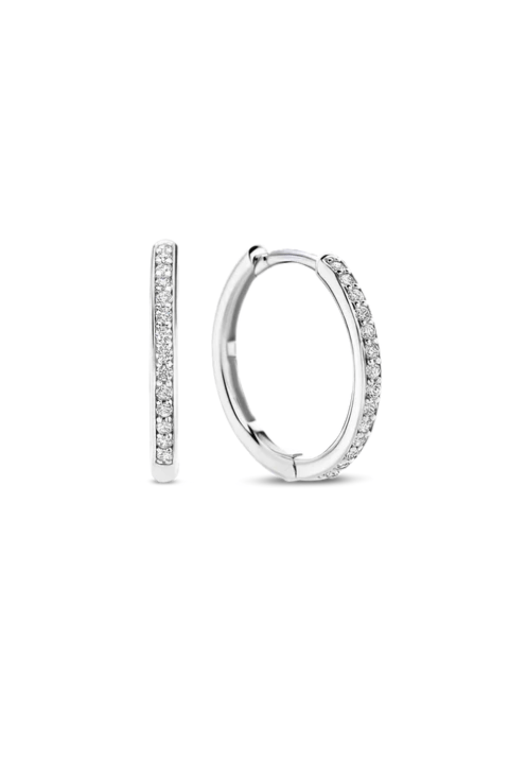 Ti Sento Earring 7959ZI Medium Hoops
