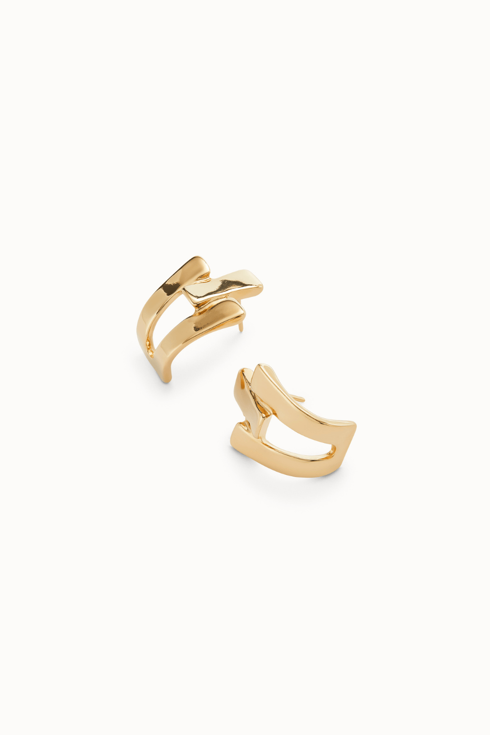 UNOde50 Earring Triple-Curve Stud Earrings