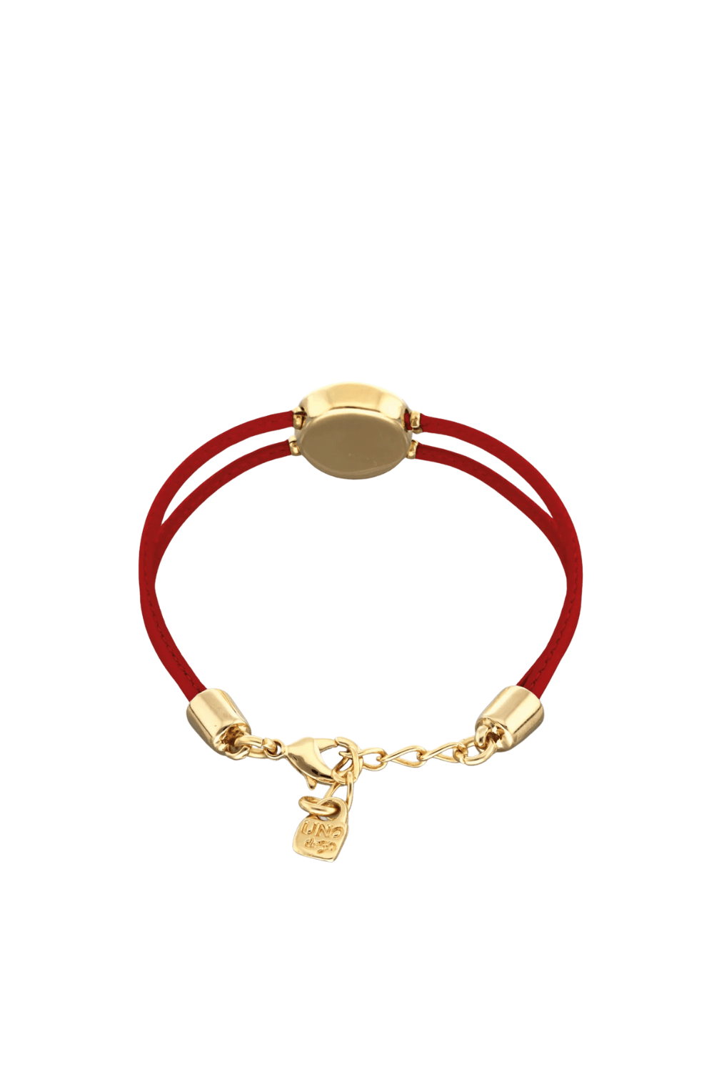 UNOde50 Bracelet Double leather birthstone bracelet with eye