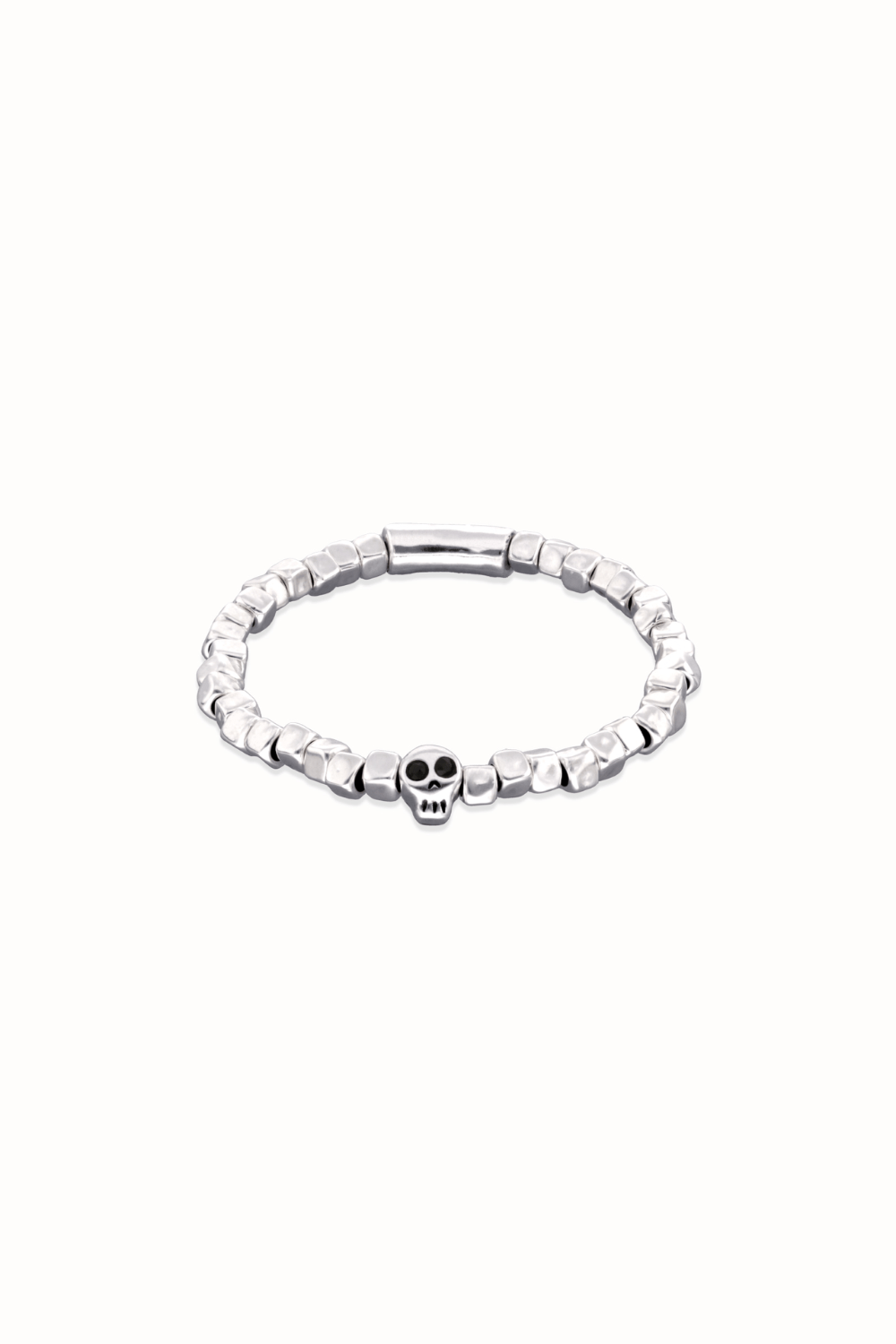 UNOde50 Bracelet Beaded stretch bracelet with a skull