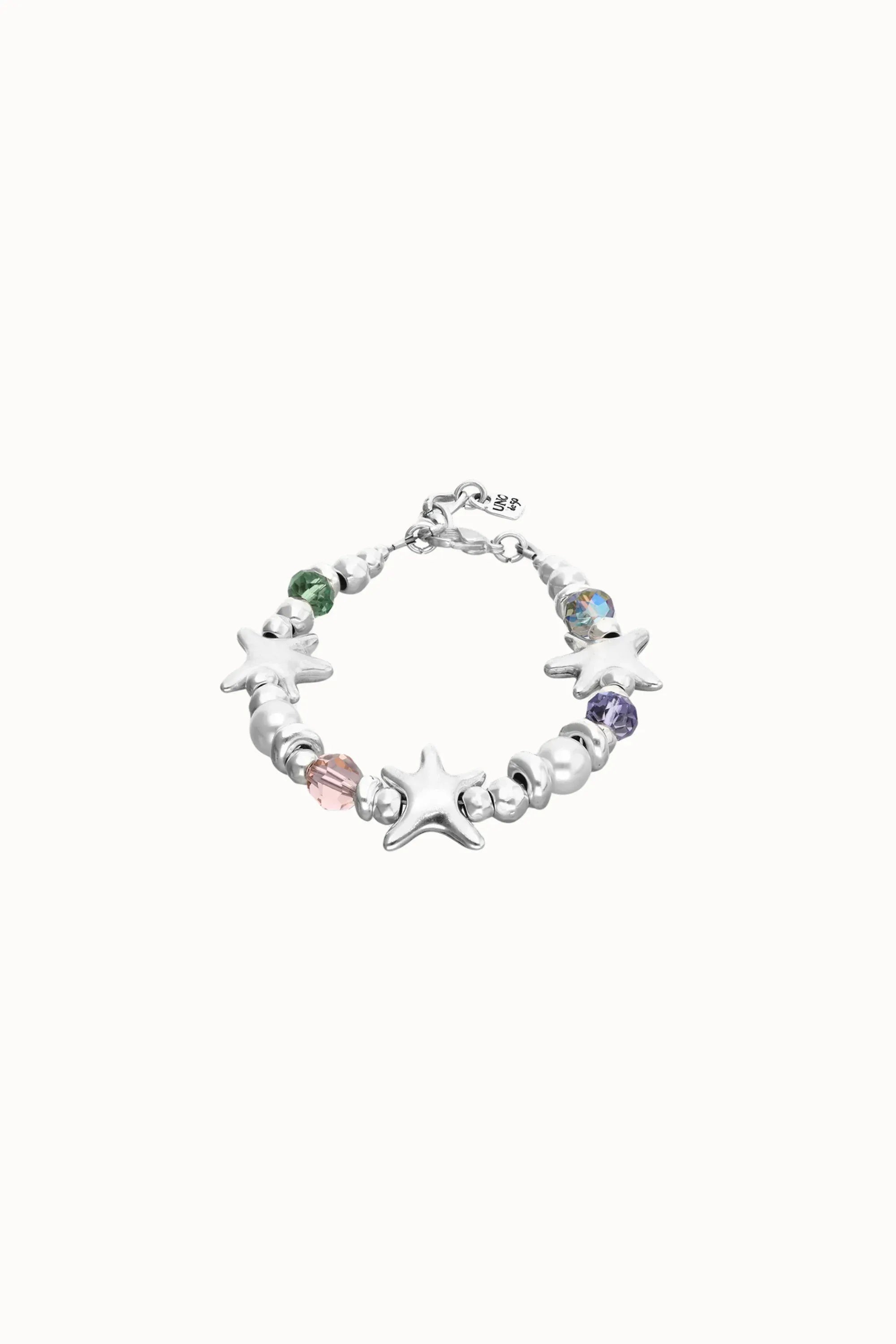 éBoutiké Bracelet Starblue Elastic bracelet with blue crystals and starfish