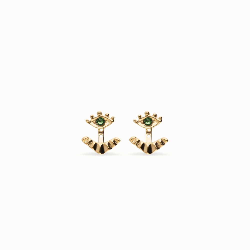 UNOde50 Earring Eye-shaped stud earrings with crystal