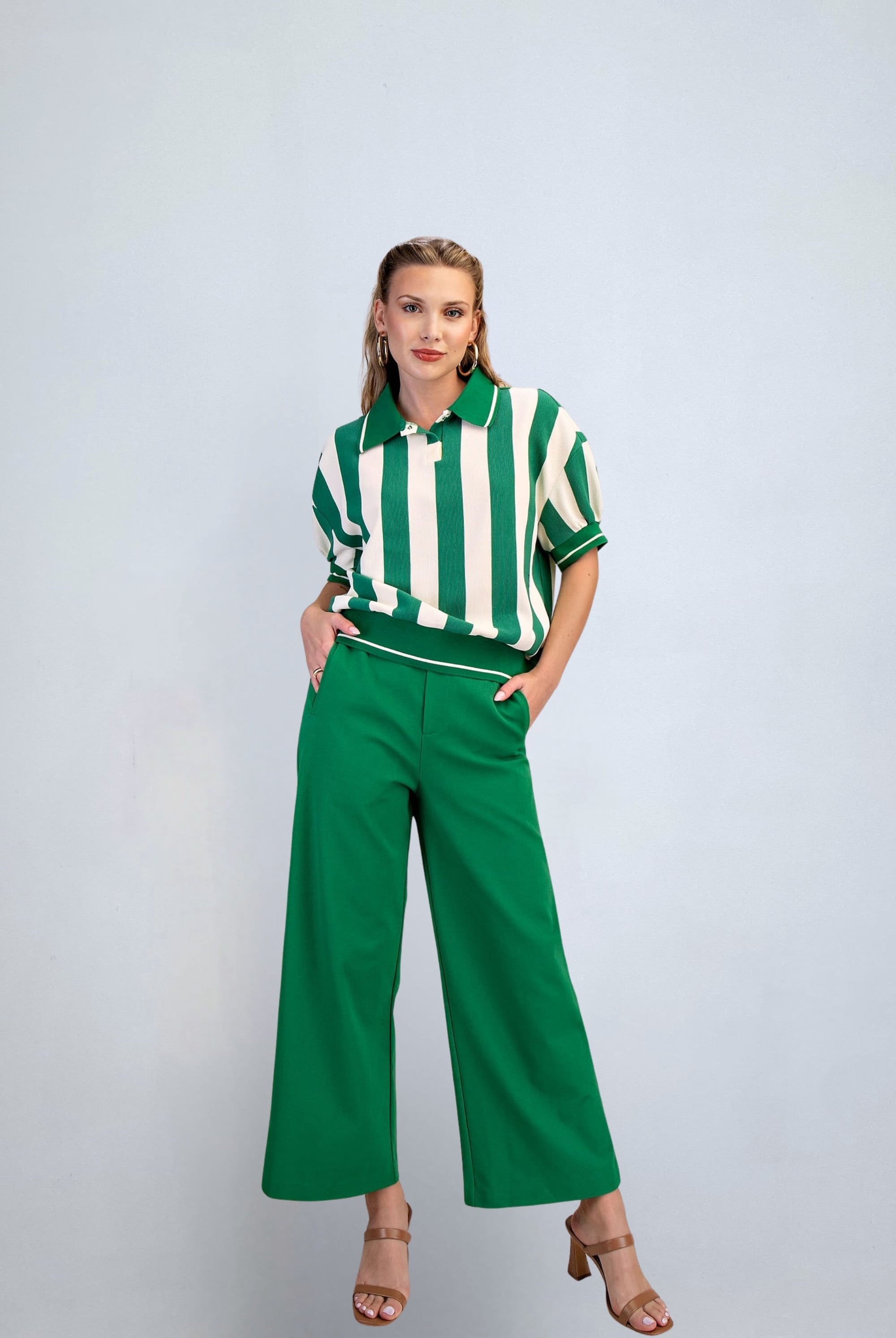 eBoutike Bottom High Waist Wide Pants