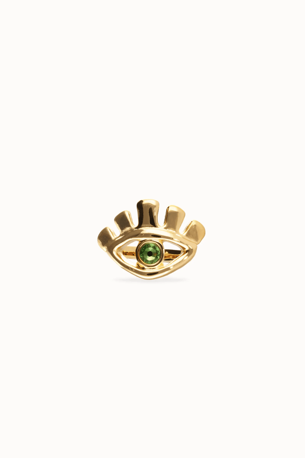 UNOde50 Ring Eye-shaped ring with faceted crystal