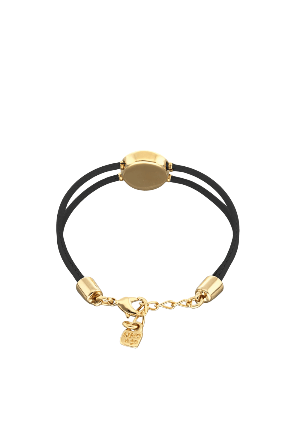 UNOde50 Bracelet Double leather birthstone bracelet with eye