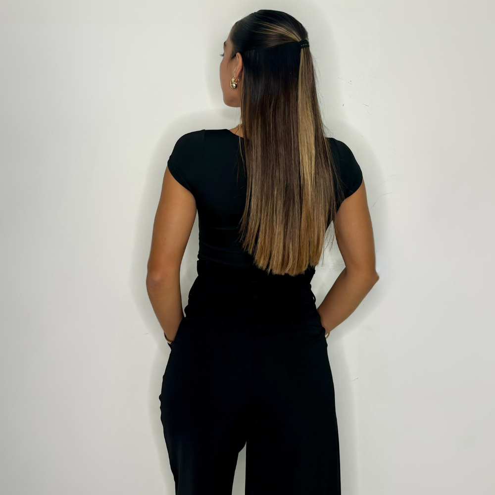 High-Waisted Pleated Wide-Leg Pant