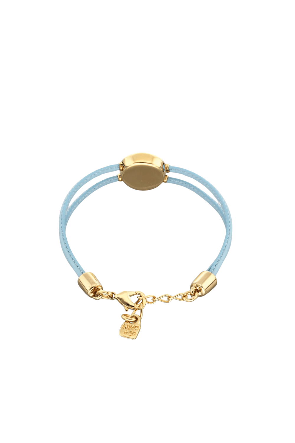UNOde50 Bracelet Double leather birthstone bracelet with eye