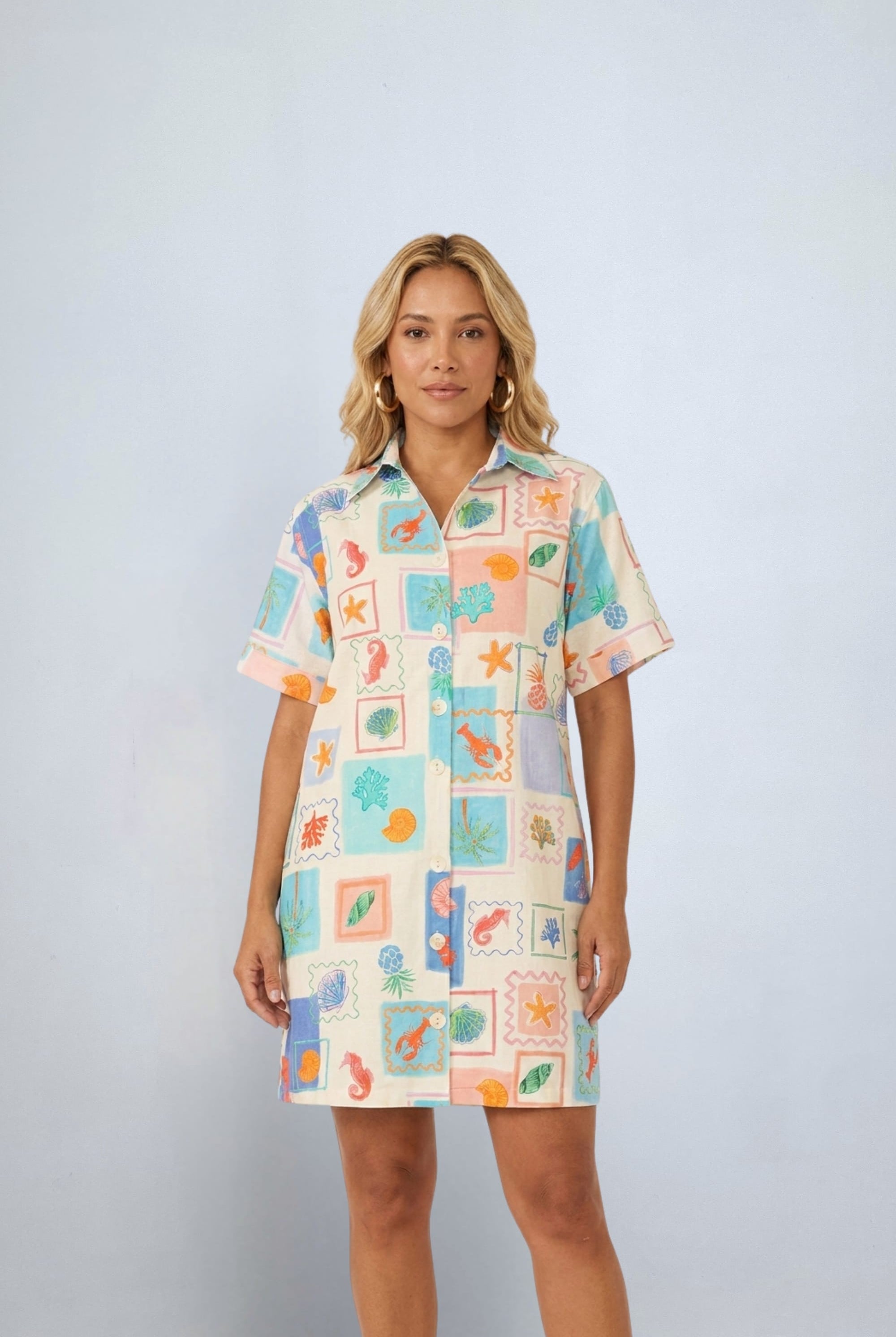 eBoutike Dress Seaside Shirt Dress