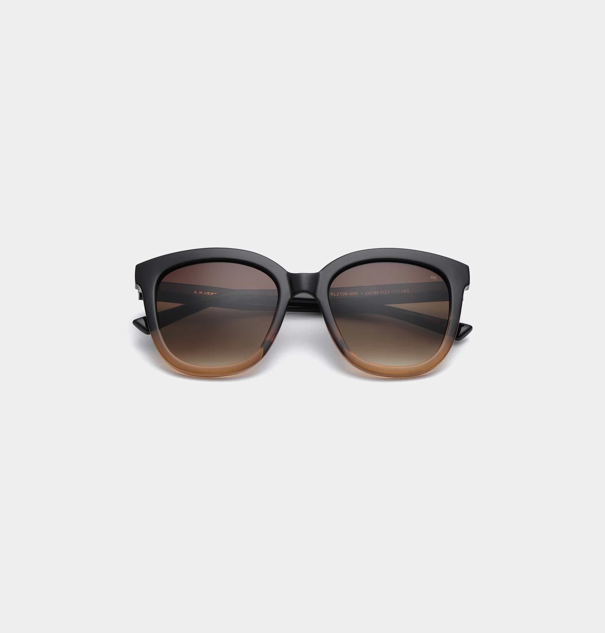 eBoutike Sunglasses BILLY - Black/Brown Transparent