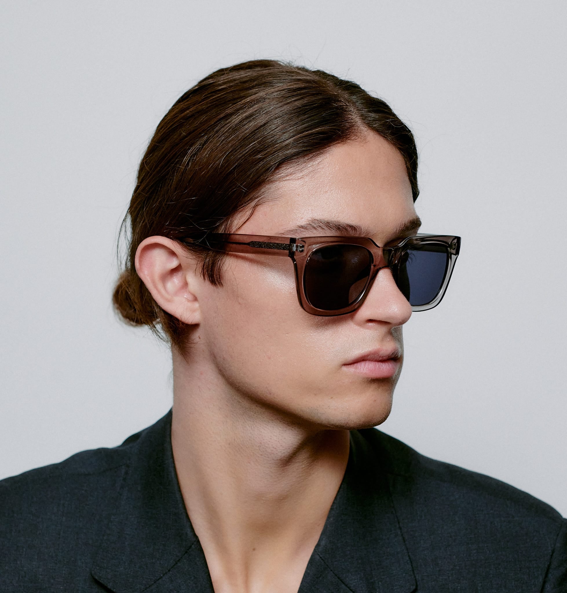 éBoutiké Sunglasses NANCY - Grey Transparent