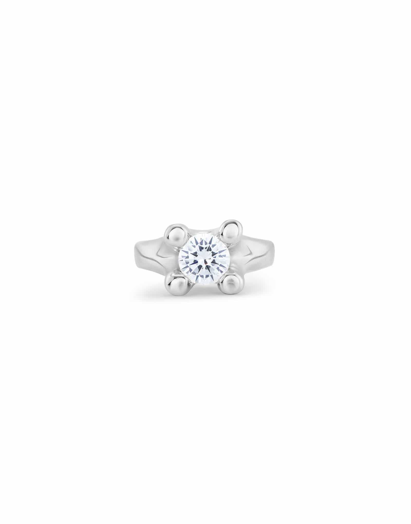 UNOde50 Ring Ring with white cubic zirconia