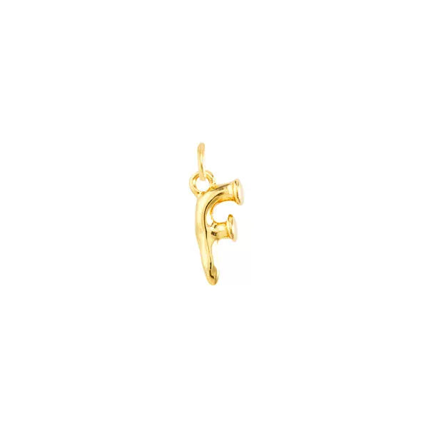 UNOde50 Charms & Pendants Medium F initial charm