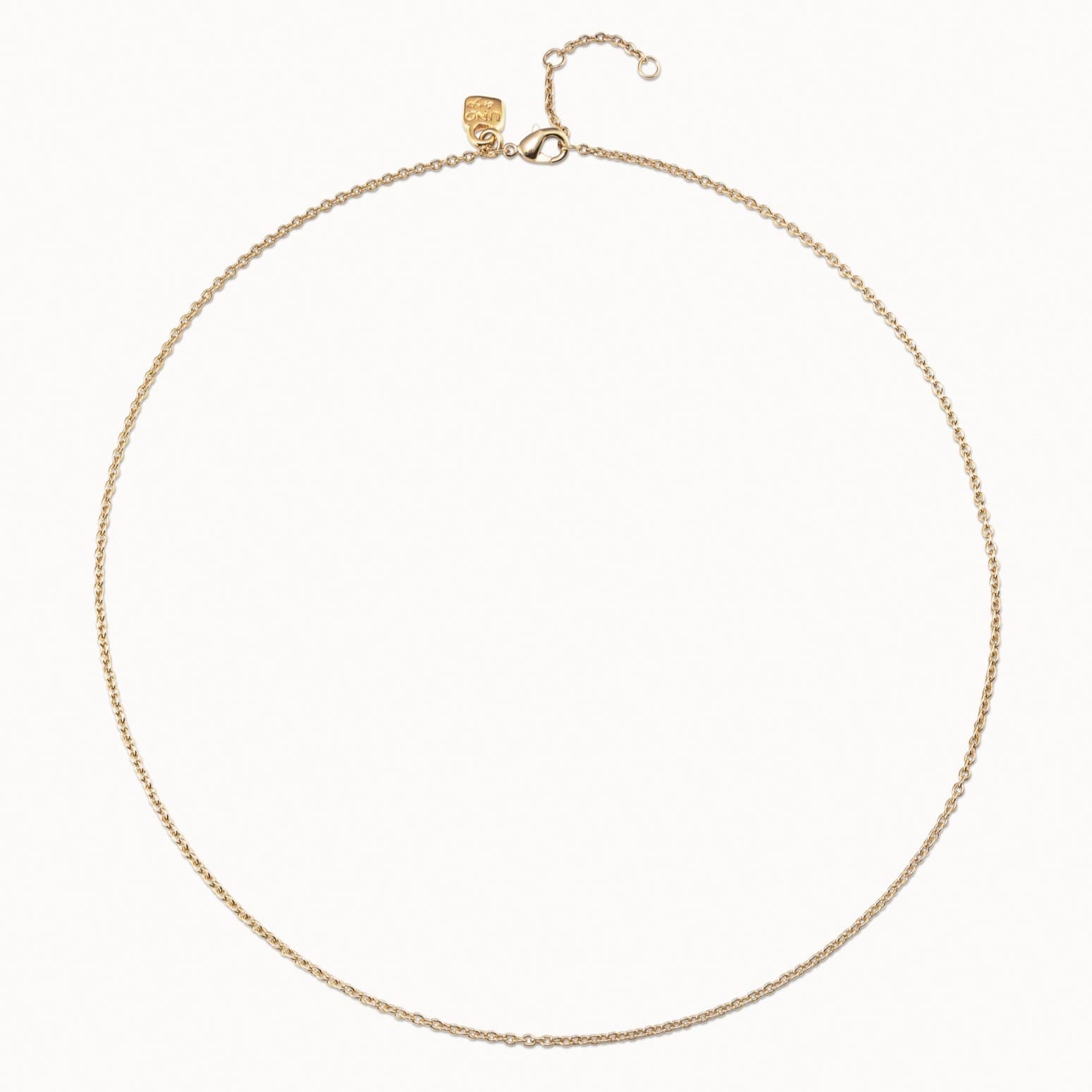 UNOde50 Necklace 18K gold-plated short necklace
