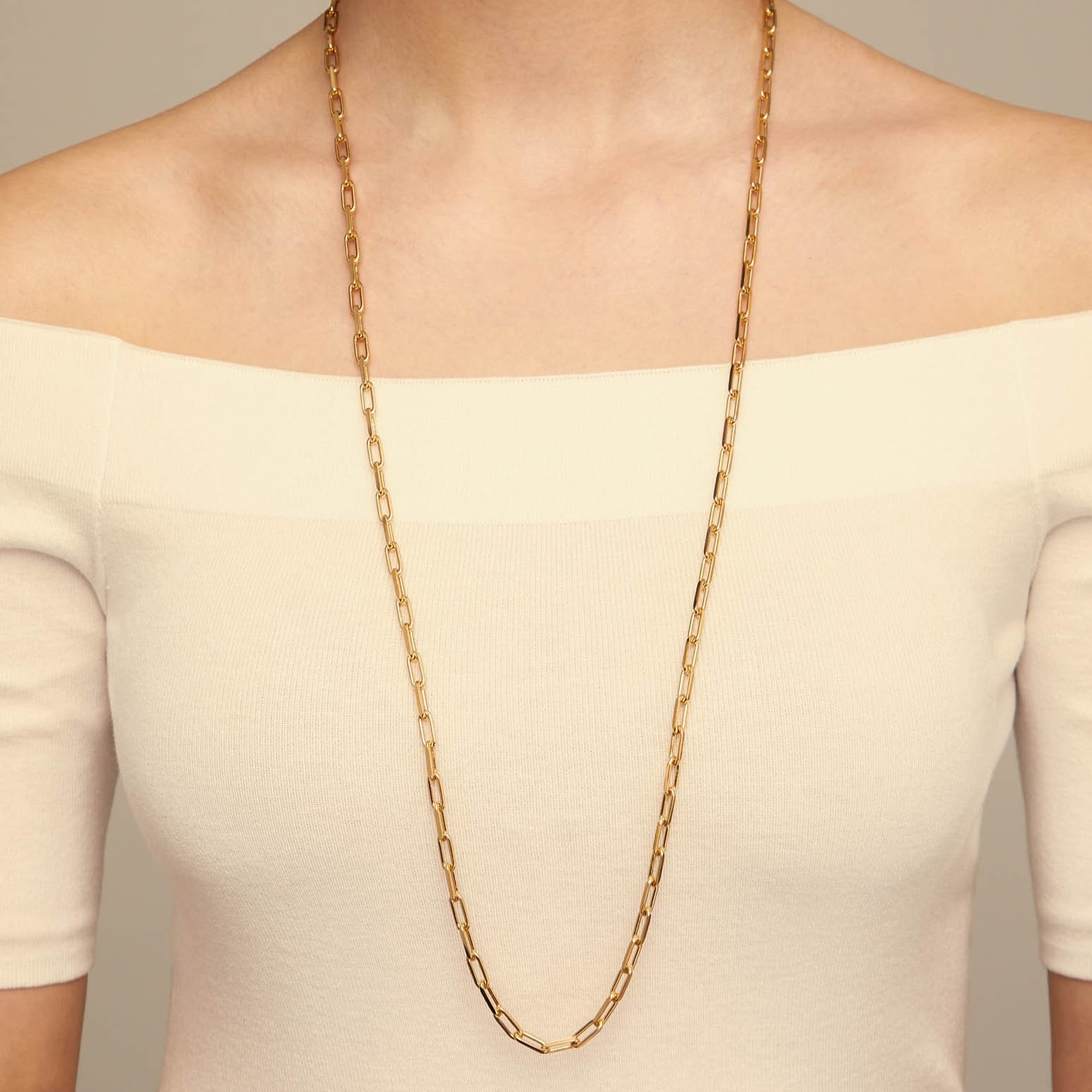 UNOde50 Necklace Long link chain charm necklace